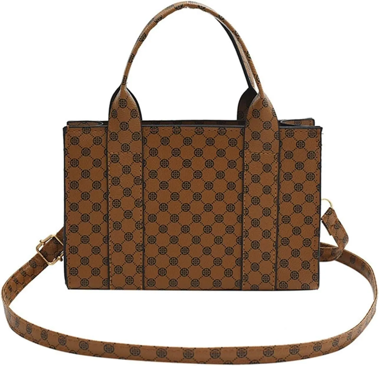 PU Leather Tote Shoulder Bag Satchel Purse Top Handle for ladies Satchel Bag Crossbody Bag with Adjustable Strap, One Color, One Size