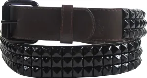 Punk Rock Classic Pyramid Studded Leather Belt by BodyPunks