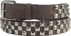 Punk Rock Classic Pyramid Studded Leather Belt by BodyPunks