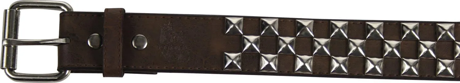 Punk Rock Classic Pyramid Studded Leather Belt by BodyPunks