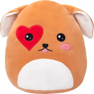 Puppy Dog Plush Stuffed Animals Plushie Squishy Original Heart Love You Dog Pillow Soft Cuddly Valentine’s for Lovers Boys Girls 11.5 Inch