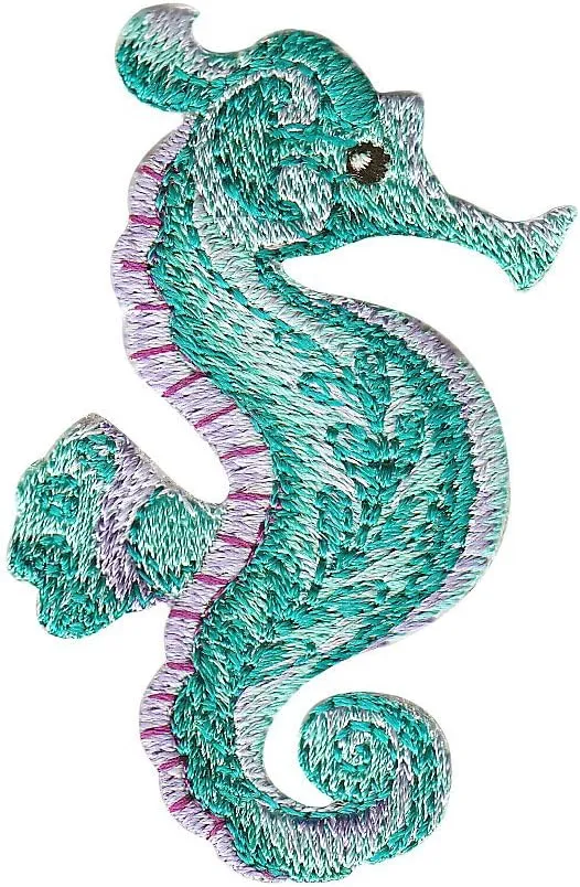 Purple Teal Seahorse 10 oz Wavy Tumbler with lid