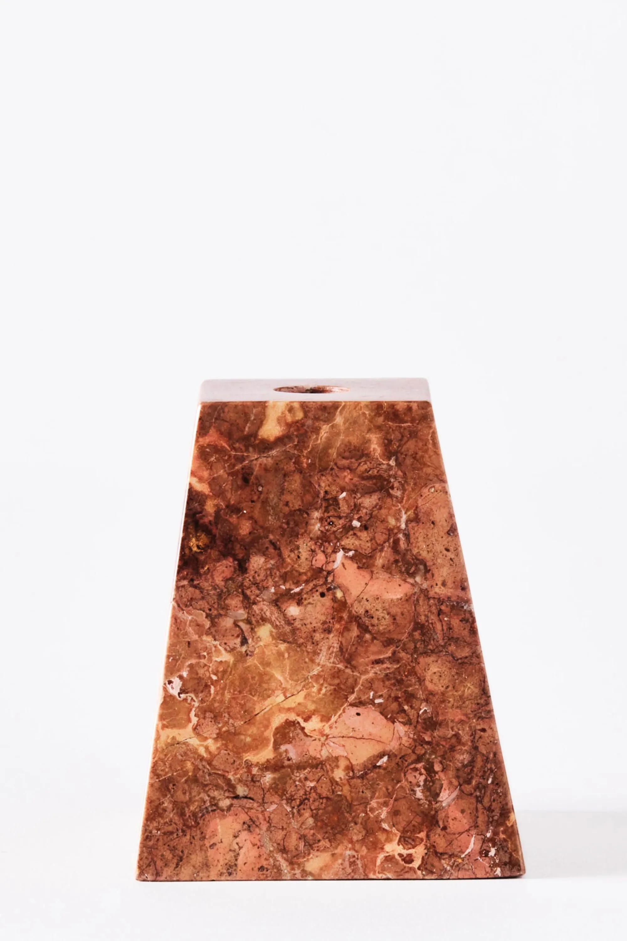 Pyramid Candle Holders Red | Dusty Deco
