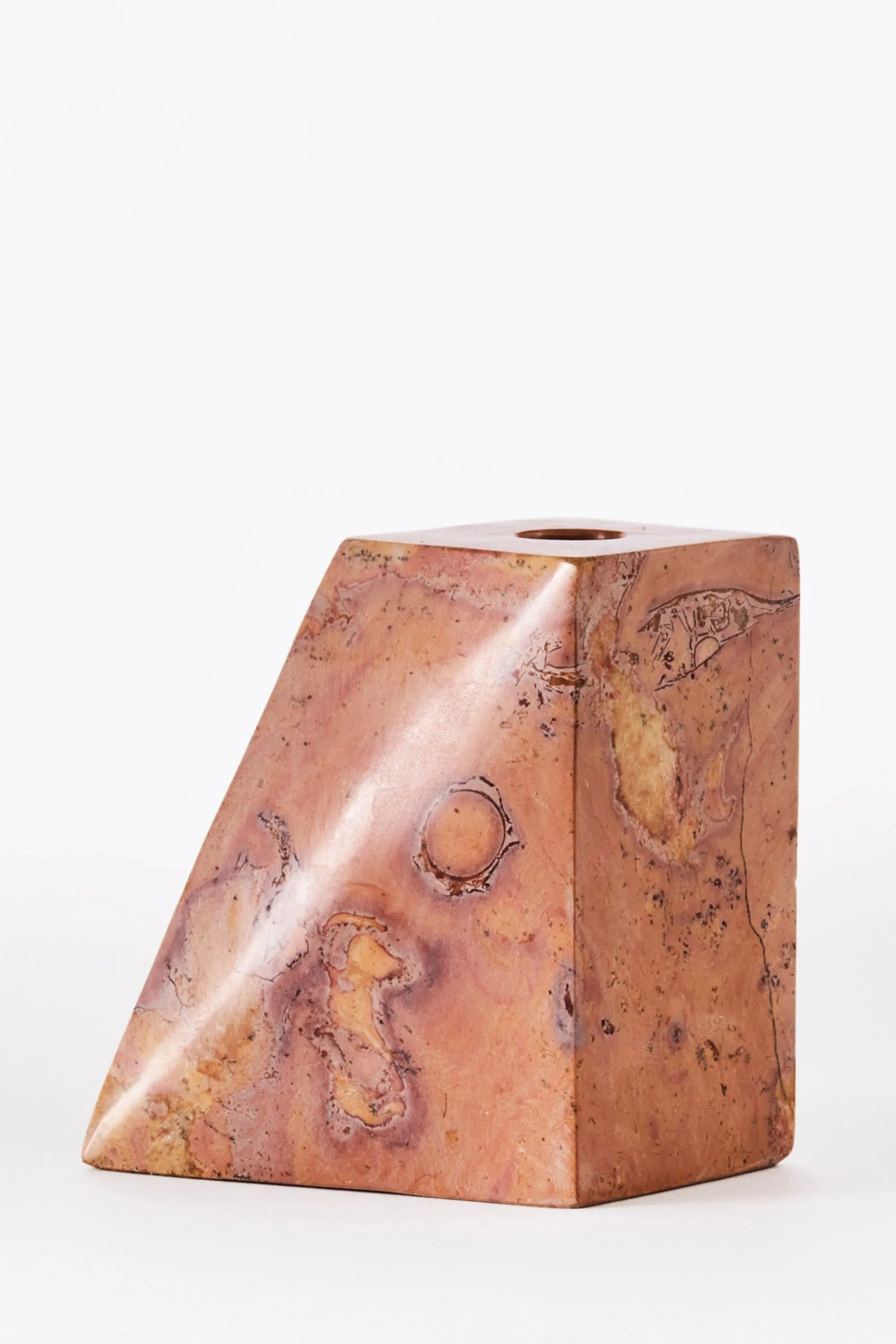 Pyramid Candle Holders Red | Dusty Deco