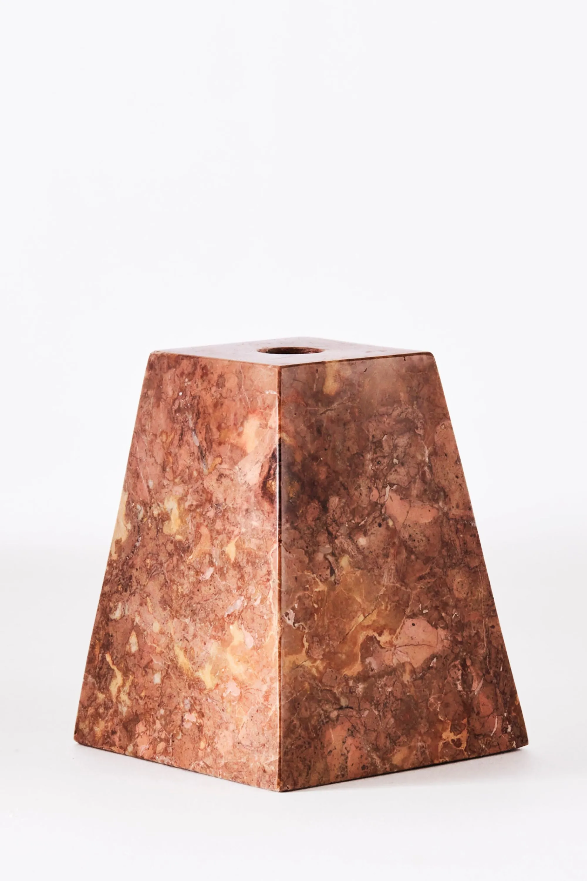 Pyramid Candle Holders Red | Dusty Deco