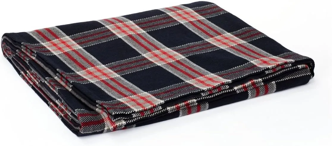 Ralph Lauren West Village Fillmore KING SIZE Bed Blanket Plaid
