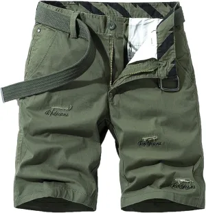 Red Shorts for Men 2023 Stylish Buckle Zipper Utility Cargo Shorts with Pockets Outdoor Sport Tooling Shorts