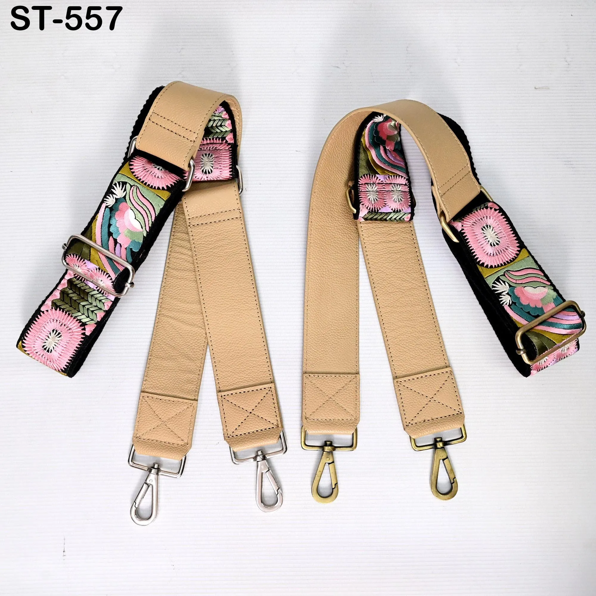 Replacement Leather Handbag Boho Bag Crossbody Strap Gift for Father Camera Embroidery Adjustable Strap Shoulder Strap Purses Pale Taupe