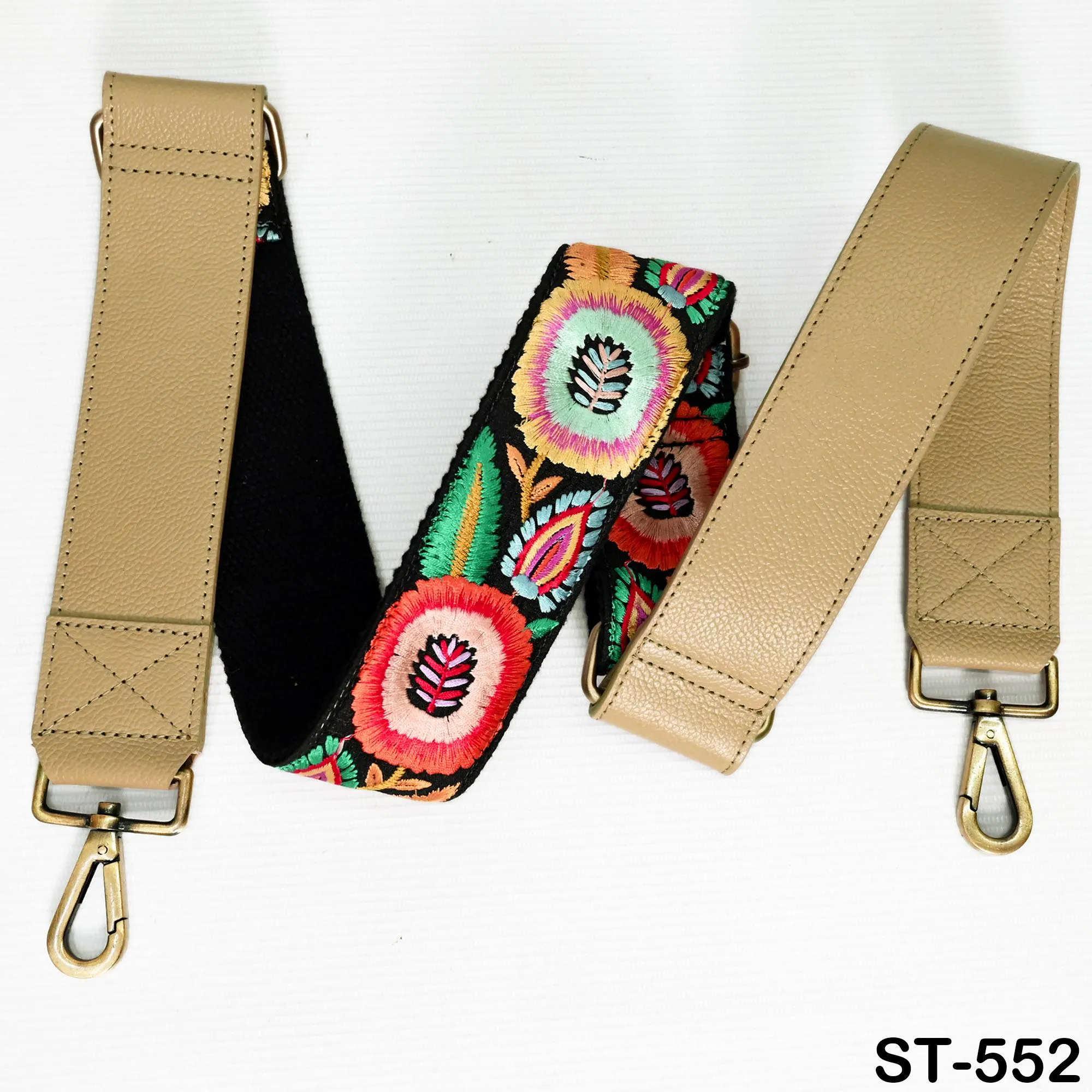Replacement Leather Handbag Boho Bag Crossbody Strap Gift for Mother Camera Embroidery Adjustable Strap Shoulder Strap Purses Pale Taupe