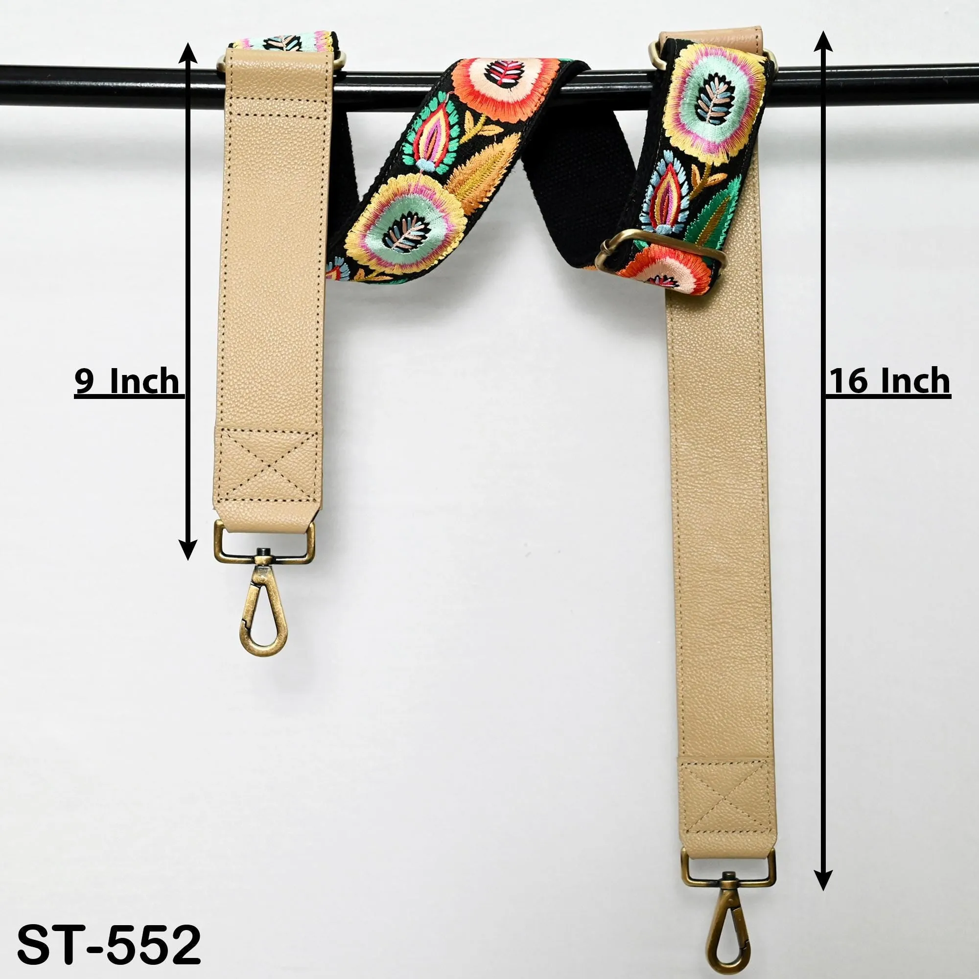 Replacement Leather Handbag Boho Bag Crossbody Strap Gift for Mother Camera Embroidery Adjustable Strap Shoulder Strap Purses Pale Taupe