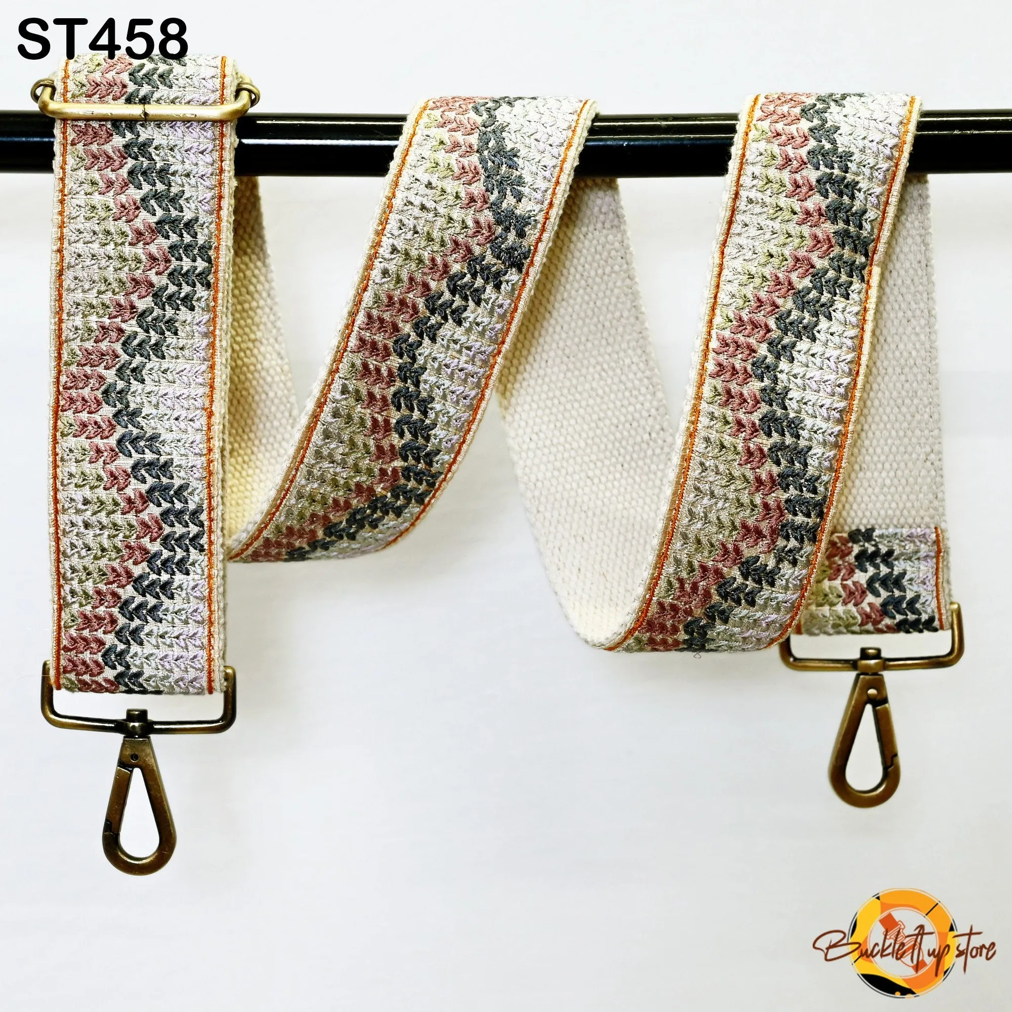 Replacement Purse Strap Embroidery Crossbody Strap for Purses Floral Embroidered Bag Strap Boho Guitar Strap Handbag Strap Gift for Sister