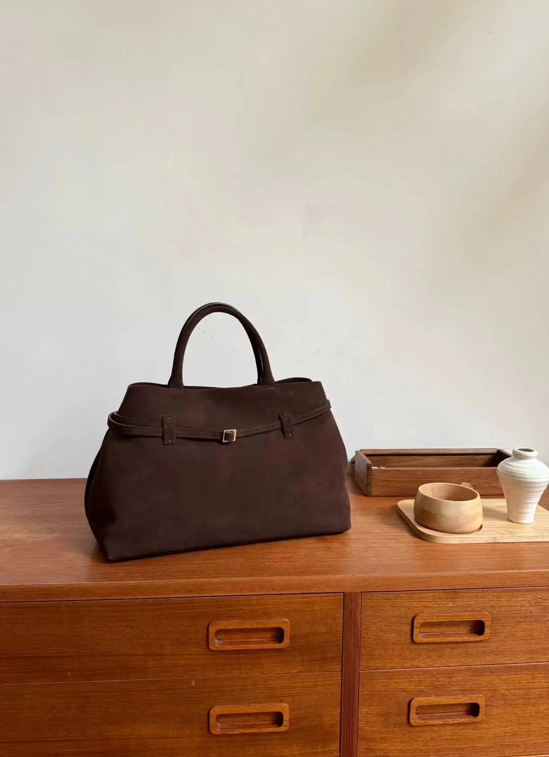 Retro Suede Tote