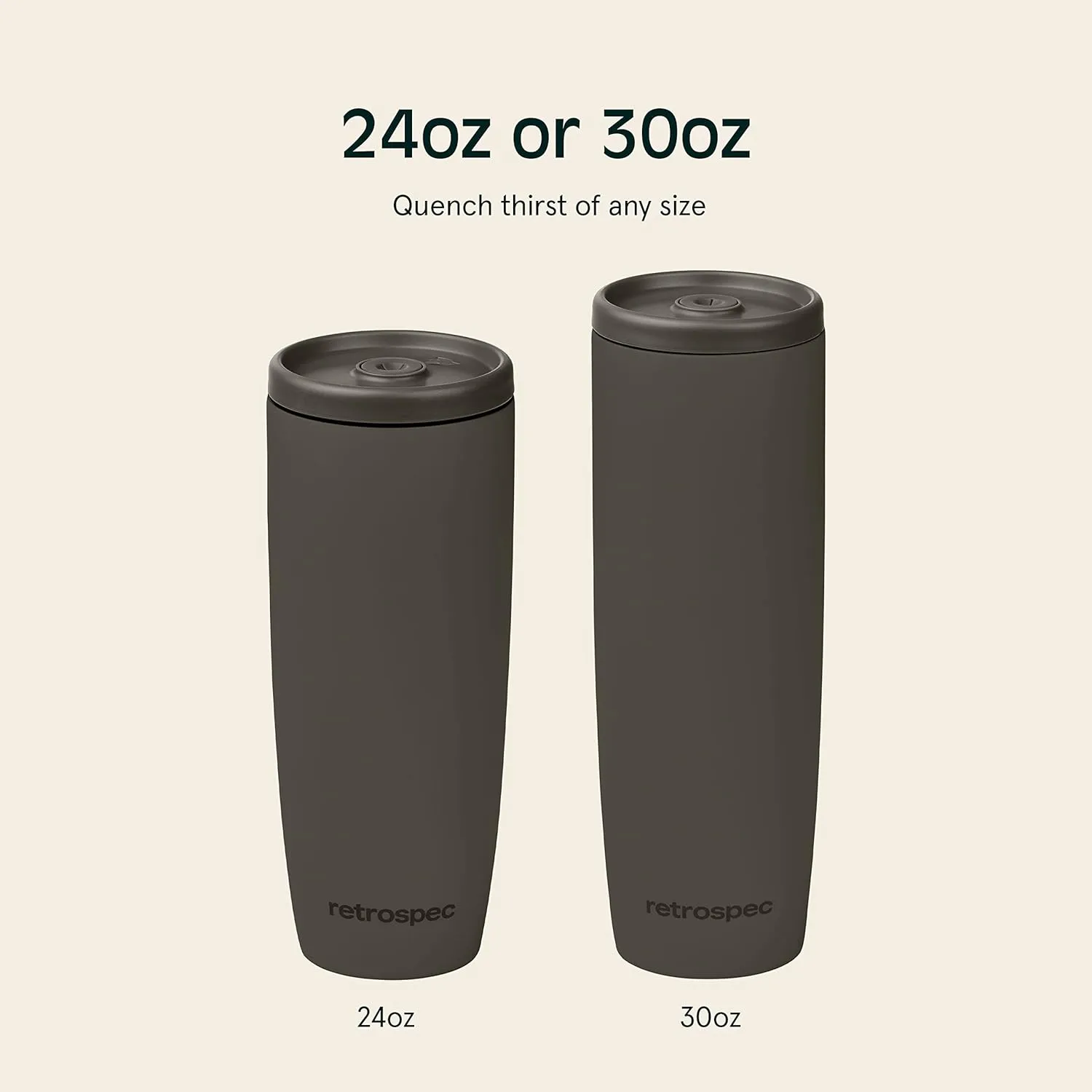Retrospec Arroyo Stainless Steel Tumbler with Lid and Straw - Reusable Insulated Tumbler Cup - Iced Coffee Travel Mug - Double Walled Thermal Tumblers