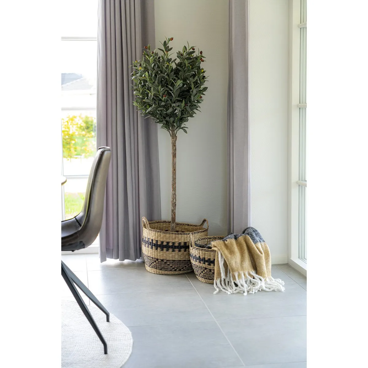 Rootz Sintra Plaid Blanket - Cozy Throw - Textured Bedding - Adds Warmth - 170x130 cm