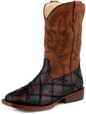 ROPER Boy's Bird Blocks (Big Kid) Western Boot
