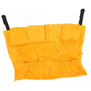 Round Storage Barrel Trash Organizer Pouch Heavy Duty Garbage Bags Waste Can Bag Trash Bin Cleaning Supplies Trash Bag Holder Trash Can Vinyl Orange