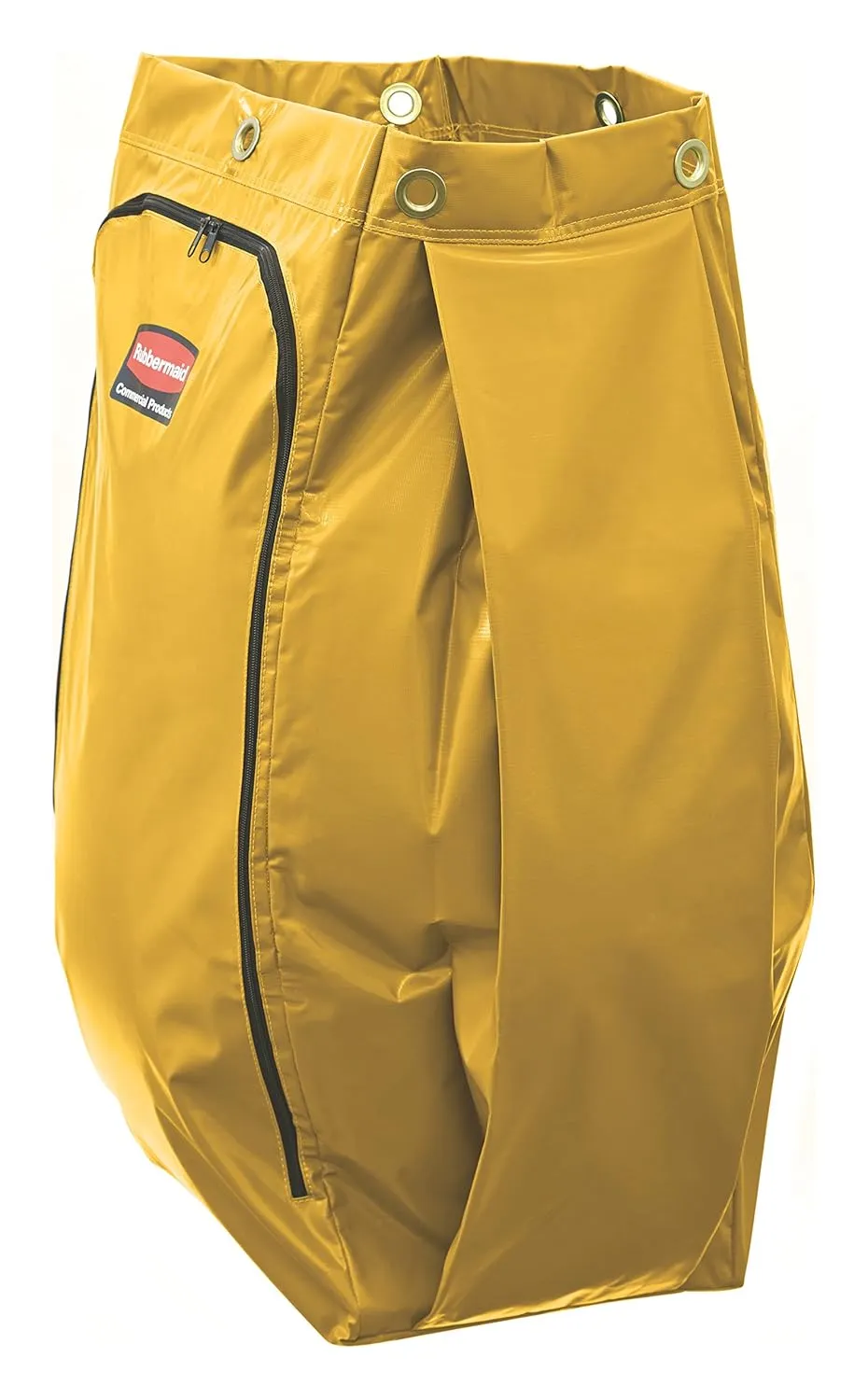 Rubbermaid Commercial High Capacity Vinyl Janitorial Cleaning Cart Bag, Waste/Trash/Laundry/Linen Collection for Restraurant/Café/Office/School/Motel/Facility, 34 Gallon, Yellow