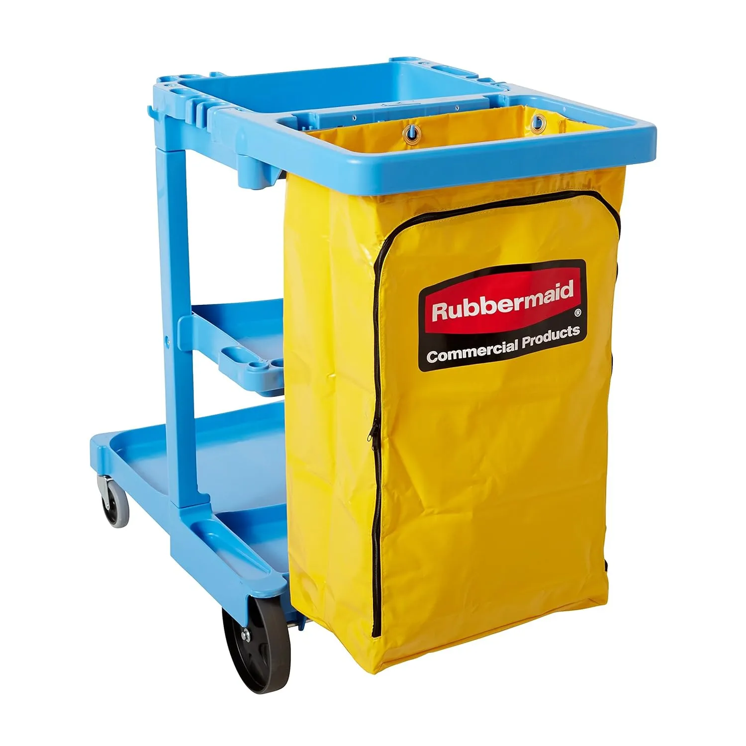 Rubbermaid FG618300 Vinyl Replacement Bag with Zipper for Cleaning Cart, 17.25" Length, 10.50" Width, 30.50" Height, Yellow