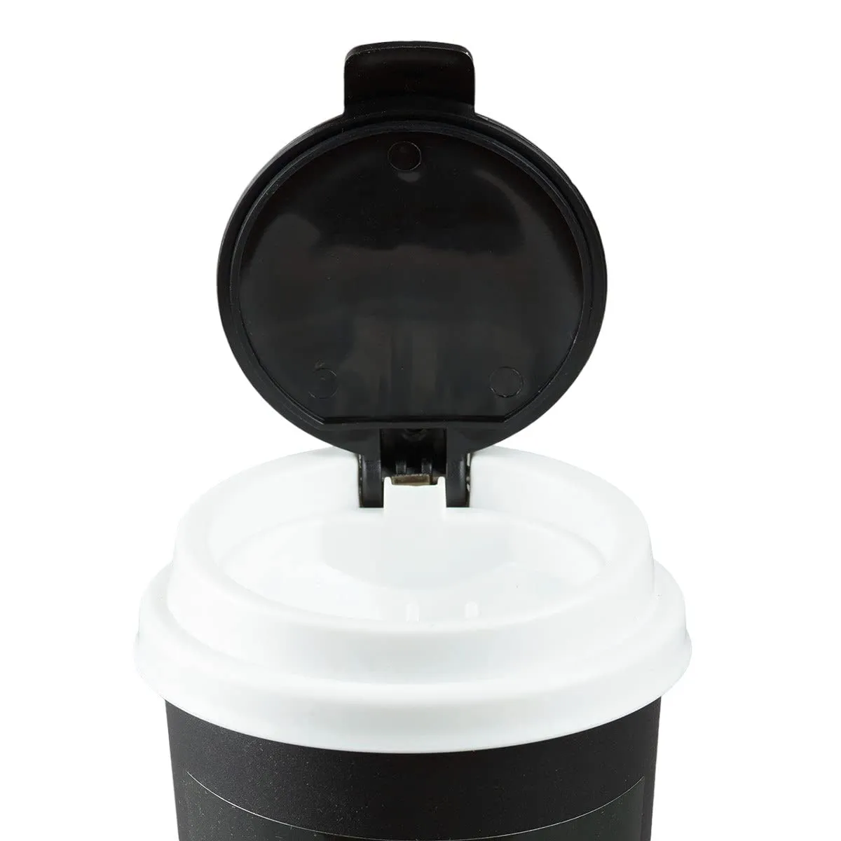 SaSaSa Plastic Car Ashtray Bucket Container for Cigarette Butt with Lid, Self Estinguishing for Outdoor Indoor Modern Home Decor Tabletop Office Ash Tray for Smokers (9790)