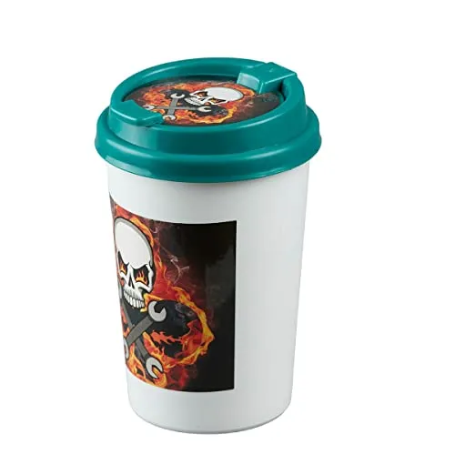 SaSaSa Plastic Car Ashtray Bucket Container for Cigarette Butt with Lid, Self Estinguishing for Outdoor Indoor Modern Home Decor Tabletop Office Ash Tray for Smokers (9791)