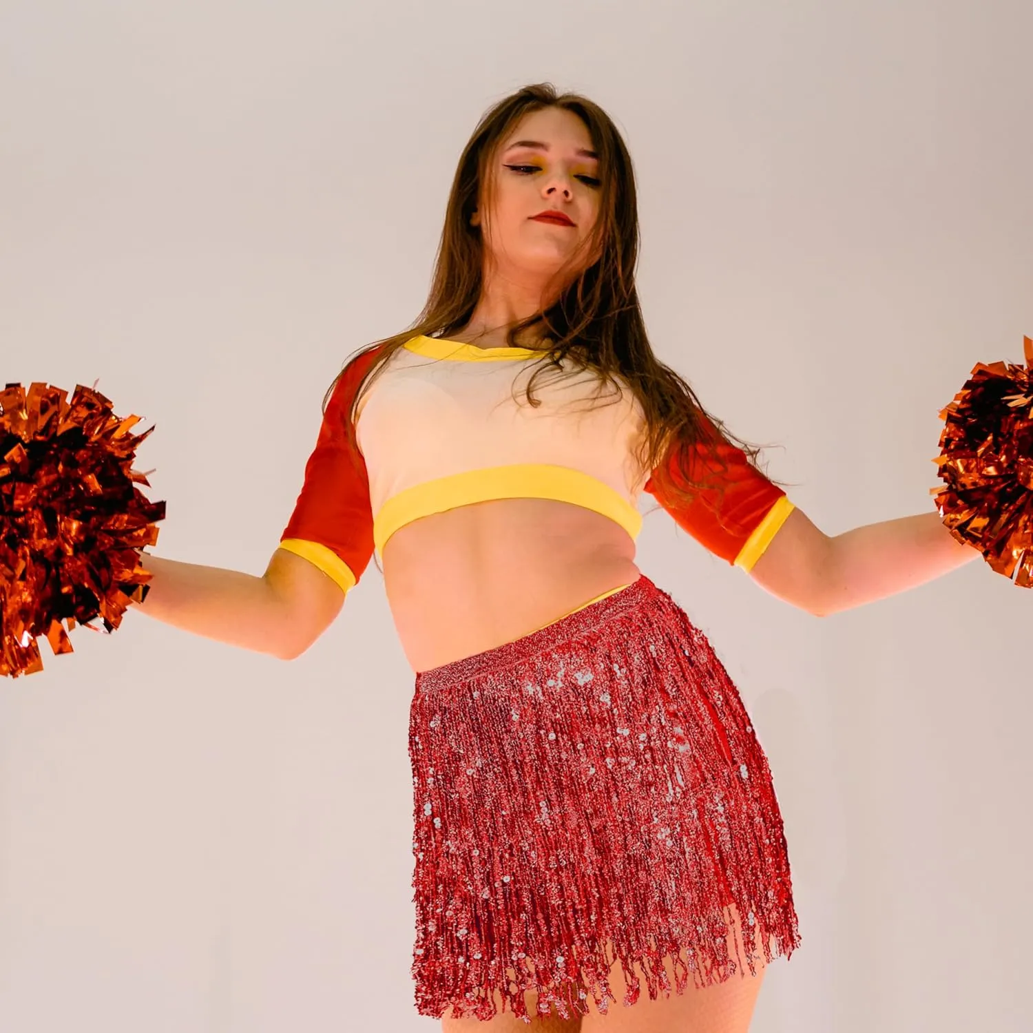 Seawhisper Sequin Fringe Skirt Festival Outfits for Women