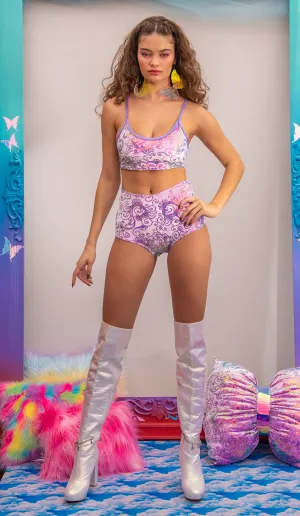 Sequin Velvet Short