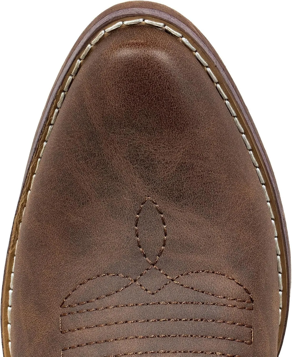 SheSole Cowboy Boots for Women Wide Calf Cowgirl Western Boots Embroidered Country Boots Pointed Toe Brown
