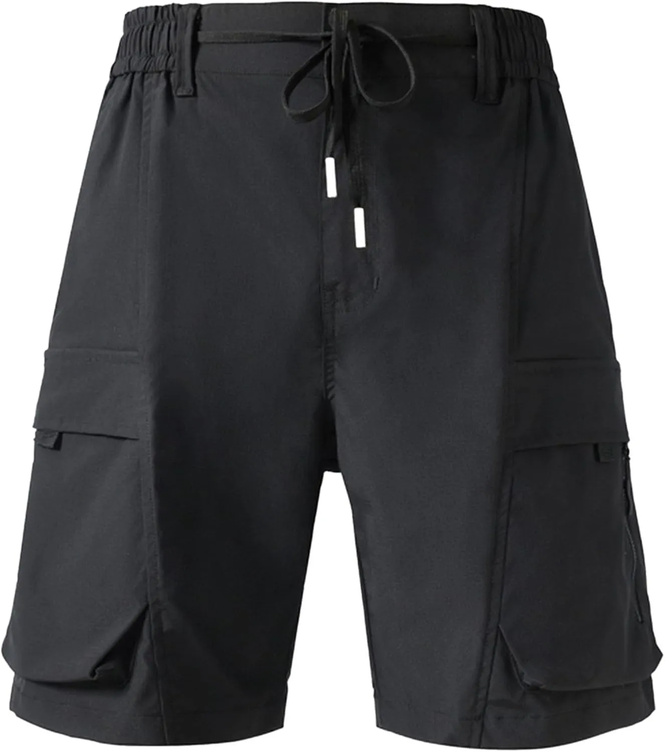 Shorts for Men Trendy Adjustable Track Regular Fit Date Belt Linen Short Shorts for Men Bungee Lightweight Cropped