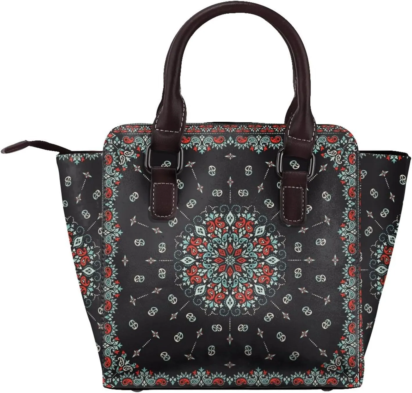 Shoulder Bag for Women Rivet Satchel Faux Leather Handbags Purse Crossbody Bags