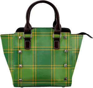 Shoulder Bag for Women Tote Bag Shoulder Bag Handbag PU Leather Studded Satchel Bag with Pockets