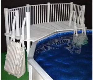 Siless Vinyl Works of Canada Above Ground Swimming Pool Resin Deck Kit - Taupe 5 x 13.5 Feet