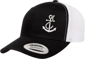 Silhouette Country Hats for Men & Women | Embroidered Anchor with Rope | Mesh Trucker Hats for Men & Women
