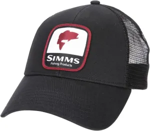 Simms Bass Patch Trucker Hat, Snapback Cap with Fish