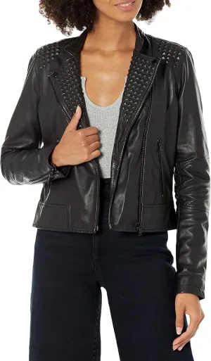 Slate & Willow Rent The Runway Pre-Loved Embossed Studs Leather Jacket