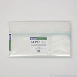 SLP1313R - 12 IN 180G LP Jacket Sleeve - Resealable - 100 CNT
