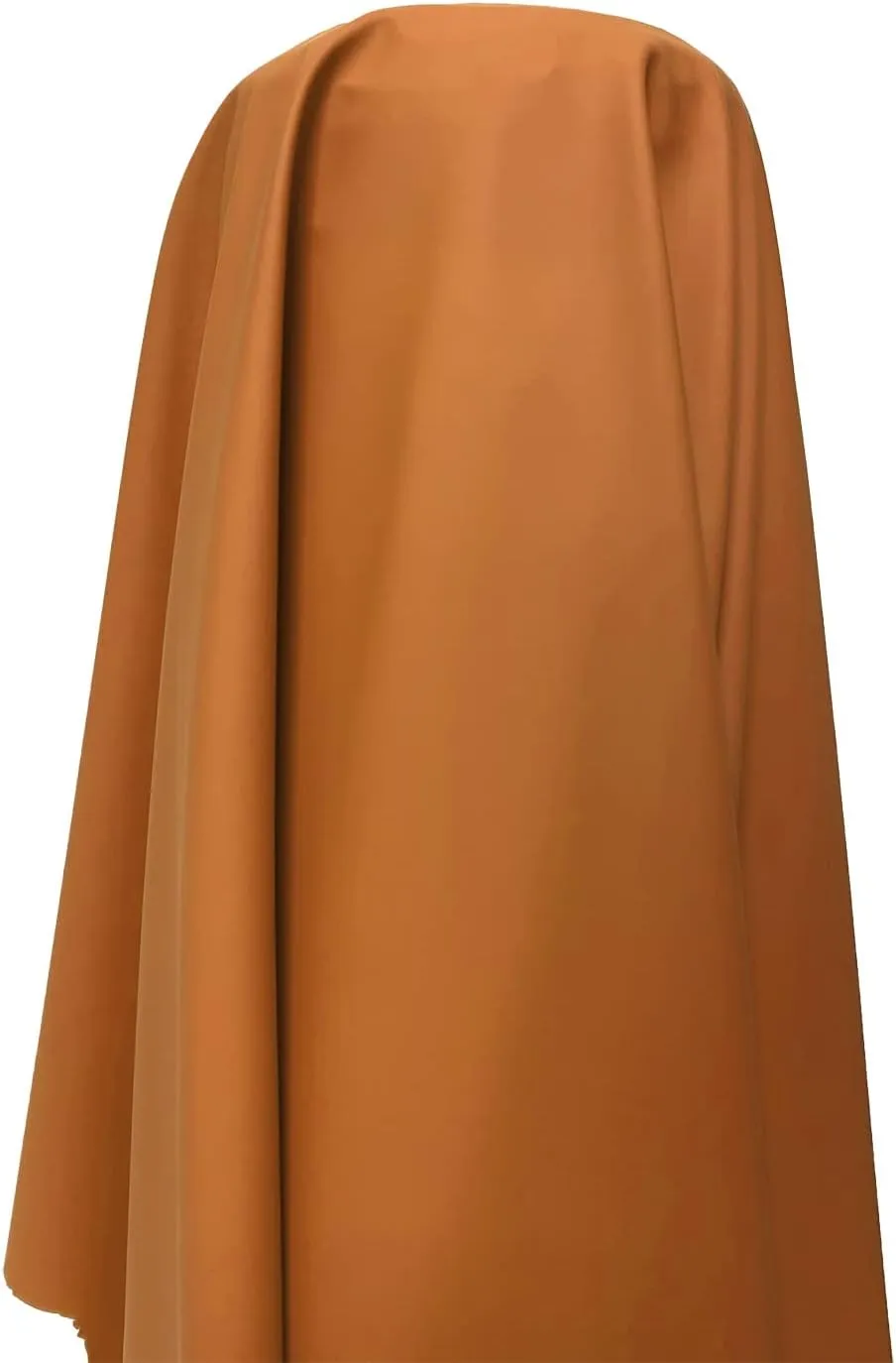 Soft Faux Leather Fabric - One Way Stretch Matt PU Synthetic Leather - 54" Wide by The Yard Vinyl Pleather Material - for Dress, Apparel, DIY Craft Sheets - 1/2 Yard 54" x 18" Tan