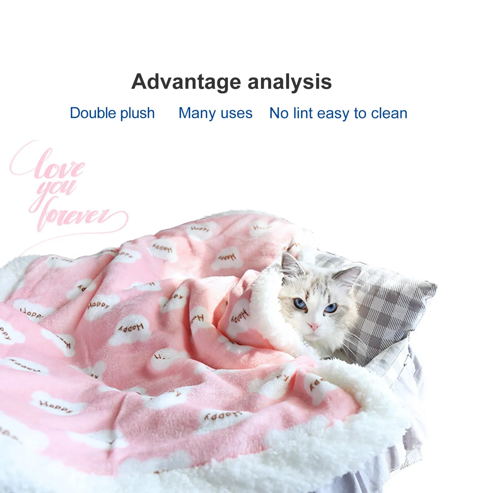 Soft Fleece Pad Pet Comfortable Cushion Home Breathable Rug Keep Warm Sleeping Cover For Puppy Dog Cat Sofa Bed Mats