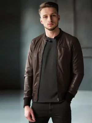 Soft Lambskin Studded Leather Jacket