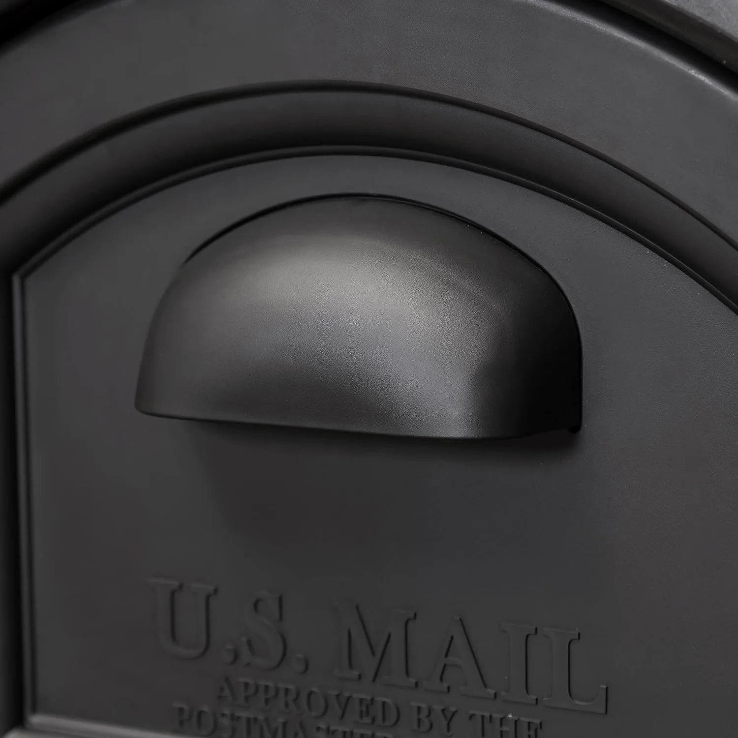 Step2 Town-to-Town XL Post-Mount Mailbox, Weather Resistant, Large Outdoor Mailboxes, Made of Durable Plastic, Easy to Install, USPS T4 Sized Mailbox, Flag Included, Onyx Black