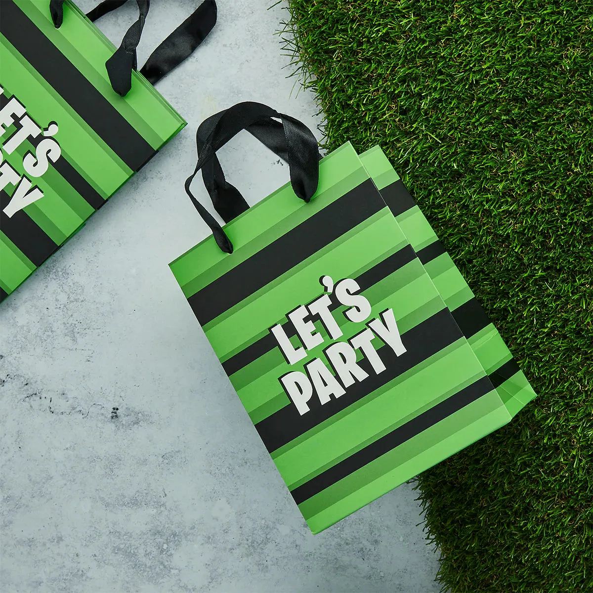 Striped Let's Play Party Bag