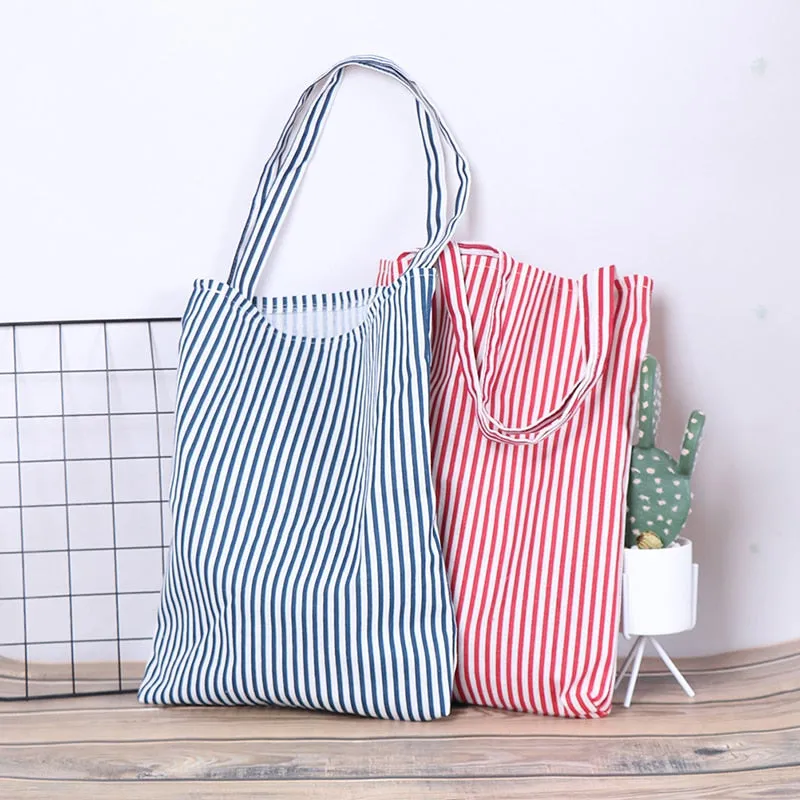 Striped Tote Bag
