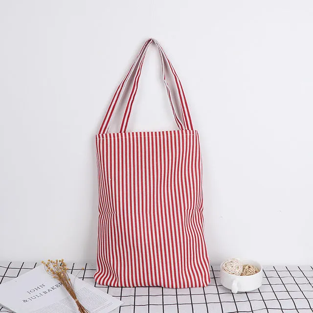 Striped Tote Bag