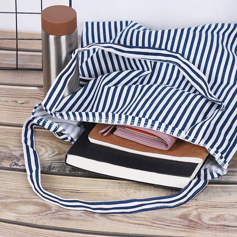 Striped Tote Bag