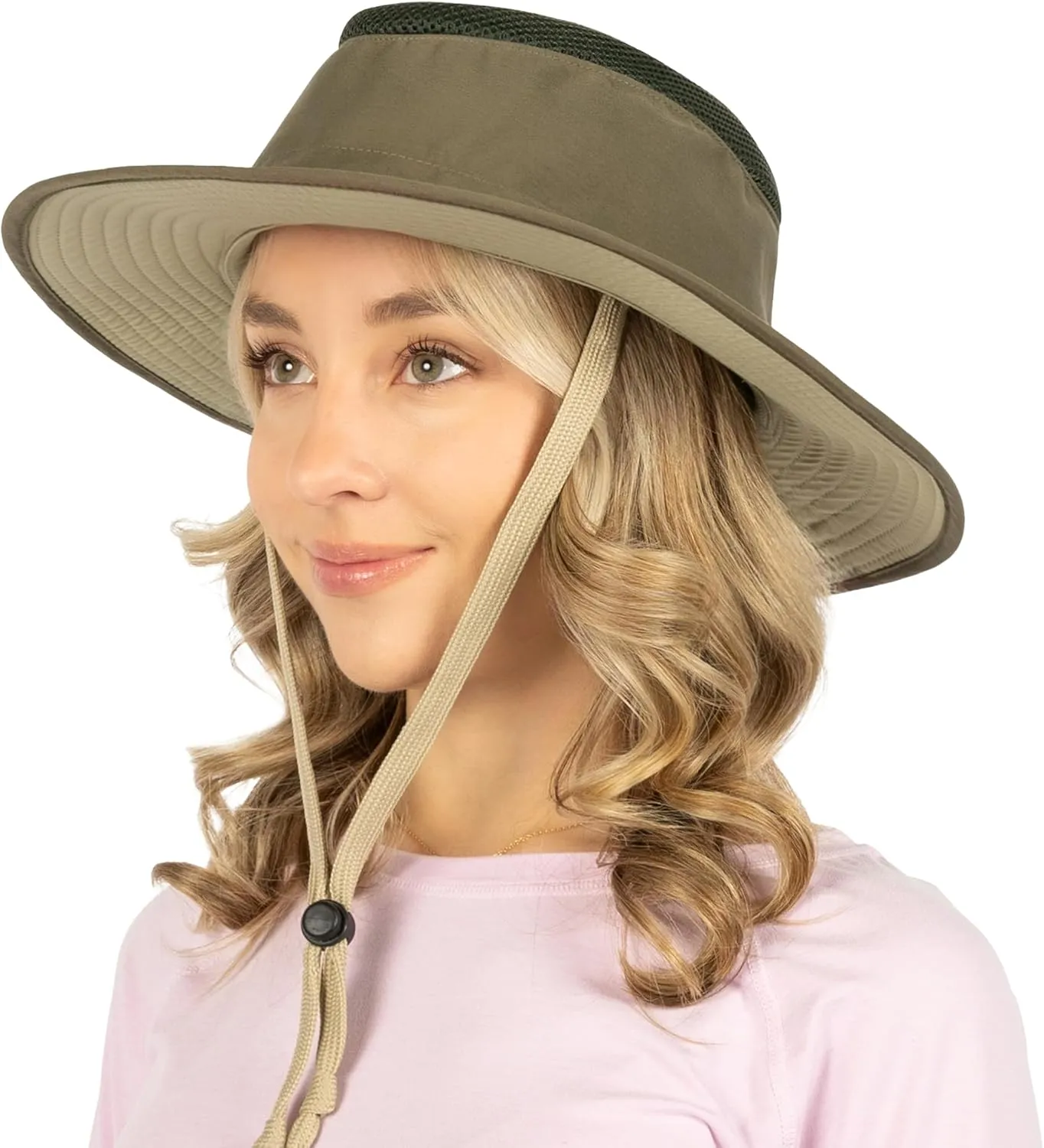 SUN CUBE Wide Brim Sun Hat for Men Women, Sun Protection UV Hat, Safari Hiking Boonie Hat