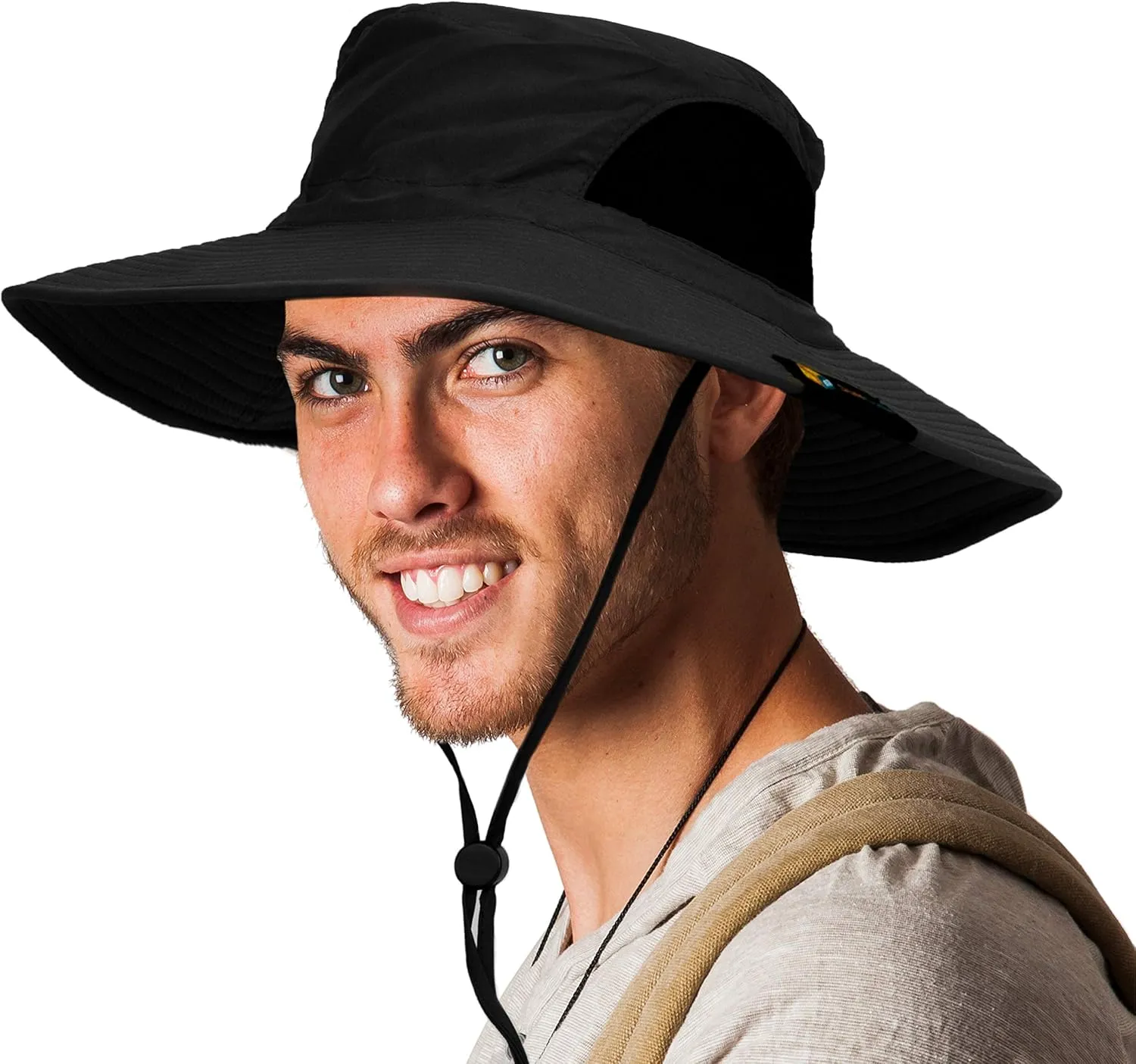SUN CUBE Wide Brim Sun Hat Men Women, Fishing Hats Sun UV Protection, Mens Hiking Bucket Hat Safari Beach Boonie, UPF 50 