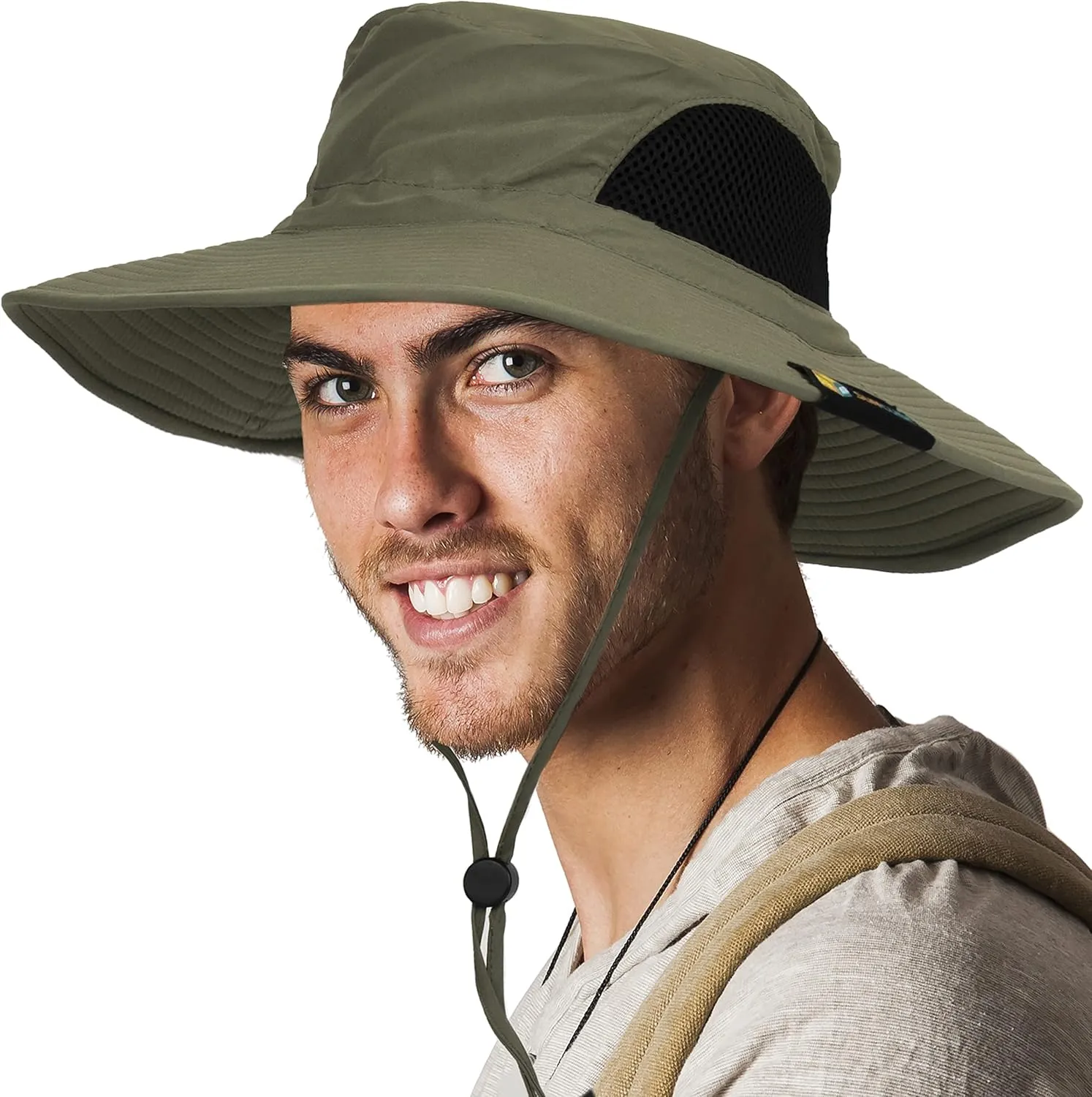 SUN CUBE Wide Brim Sun Hat Men Women, Fishing Hats Sun UV Protection, Mens Hiking Bucket Hat Safari Beach Boonie, UPF 50 