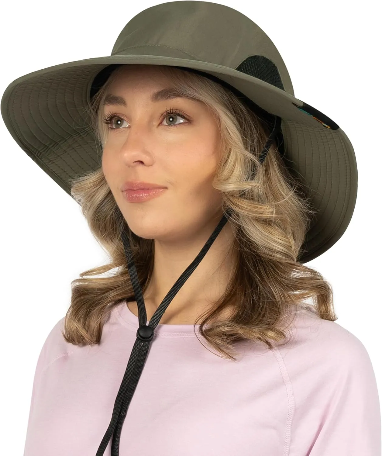 SUN CUBE Wide Brim Sun Hat Men Women, Fishing Hats Sun UV Protection, Mens Hiking Bucket Hat Safari Beach Boonie, UPF 50 