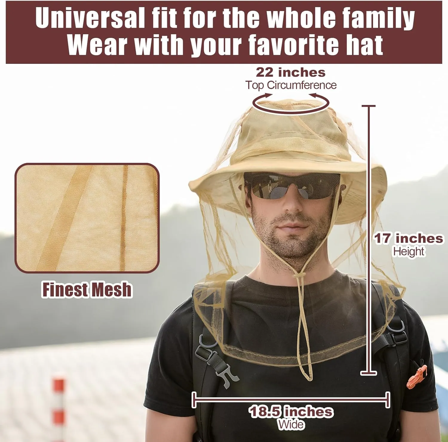 Sun Hats for Men Women Boonie Hat UPF 50  Bucket Hat Wide Brim UV Protection Fishing Hiking Safari Outdoor Hats