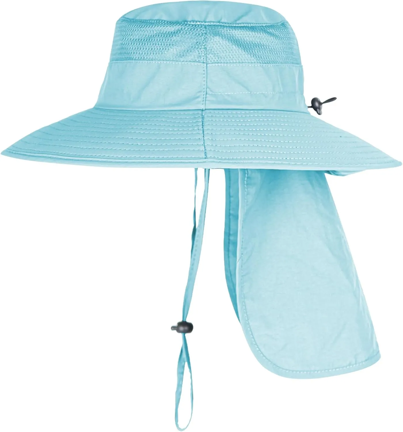 Sun Hats for Men Women Fishing Hat UPF 50  Breathable Wide Brim Bucket Hats Summer UV Protection Safari Hat with Neck Flap