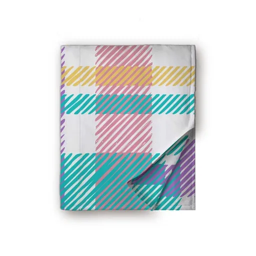 Super Soft Blanket- Pastel Plaid